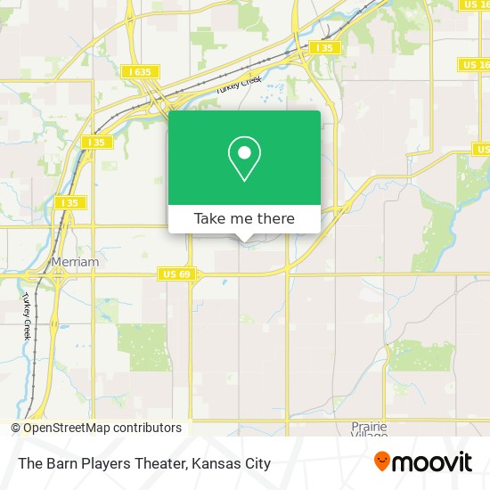 The Barn Players Theater map