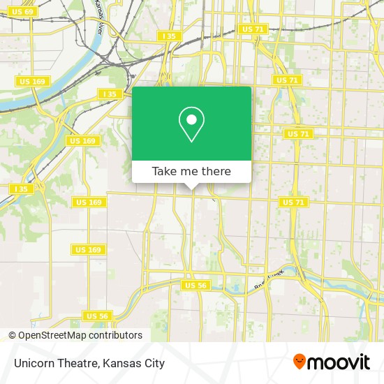 Mapa de Unicorn Theatre
