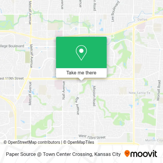 Paper Source @ Town Center Crossing map
