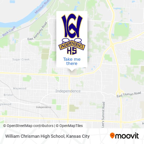 William Chrisman High School map