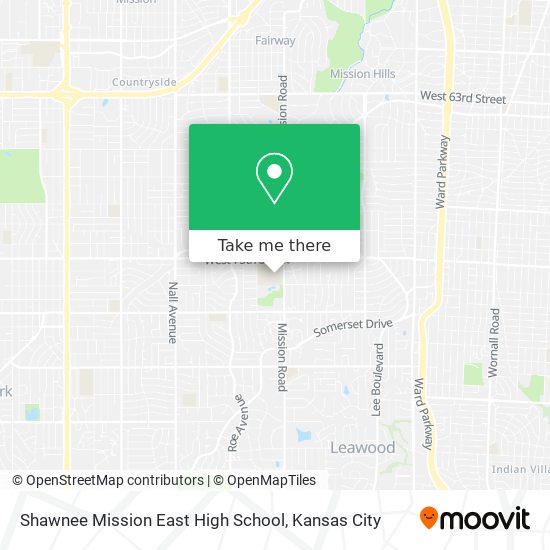 Shawnee Mission East High School map