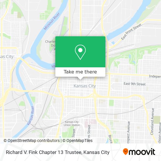 Richard V. Fink Chapter 13 Trustee map