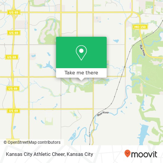 Mapa de Kansas City Athletic Cheer