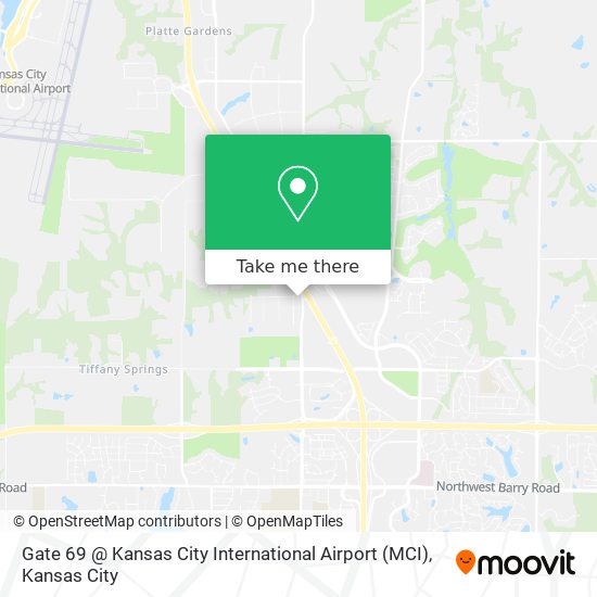Gate 69 @ Kansas City International Airport (MCI) map
