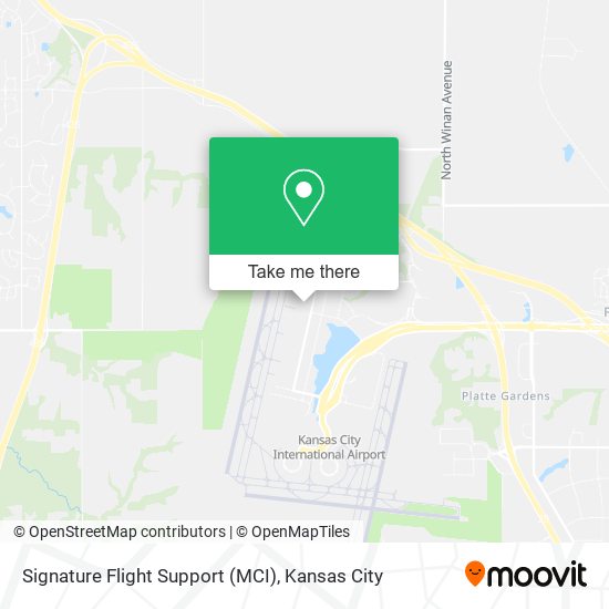 Signature Flight Support (MCI) map