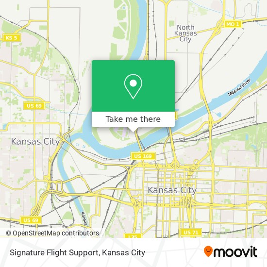 Signature Flight Support map