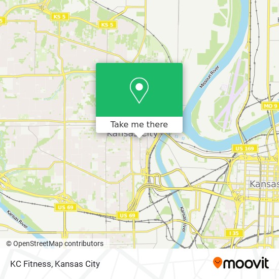 KC Fitness map