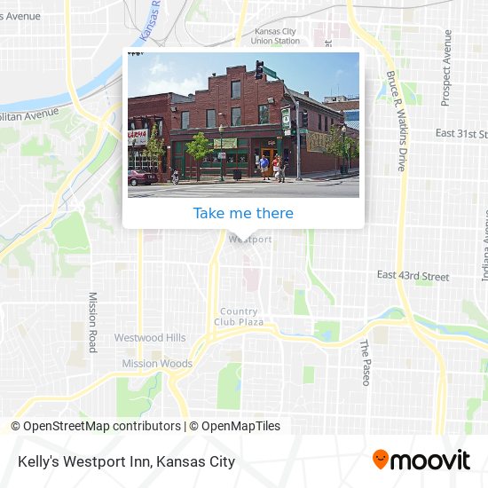Kelly's Westport Inn map