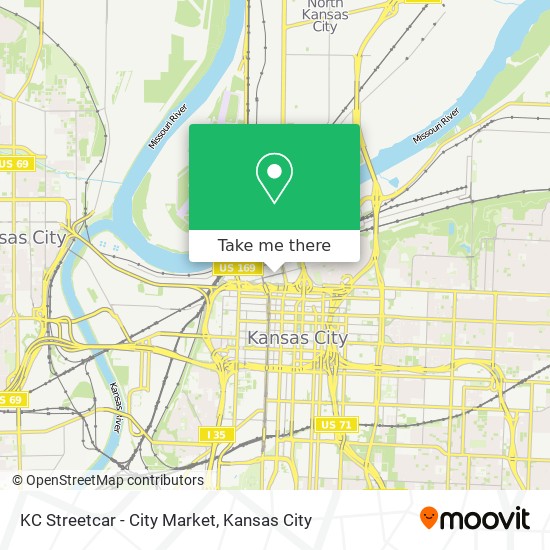 KC Streetcar - City Market map