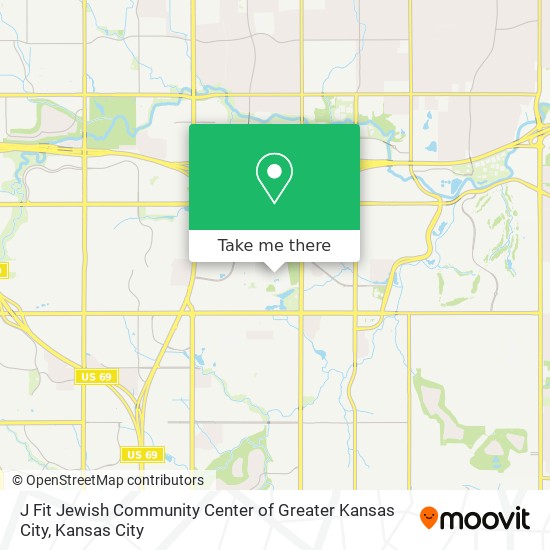 Mapa de J Fit Jewish Community Center of Greater Kansas City