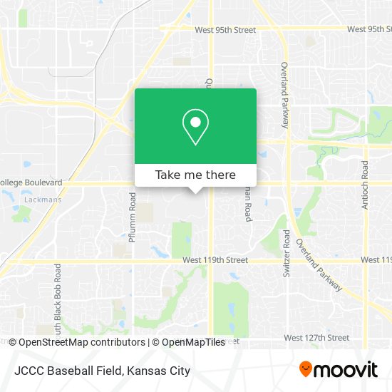 JCCC Baseball Field map