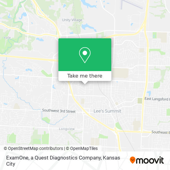 ExamOne, a Quest Diagnostics Company map