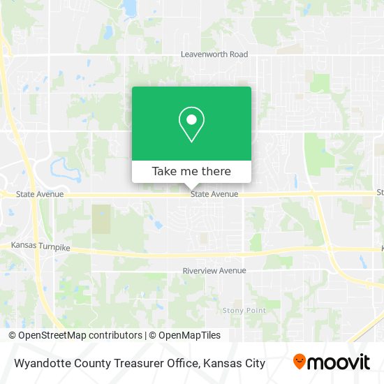 Wyandotte County Treasurer Office map