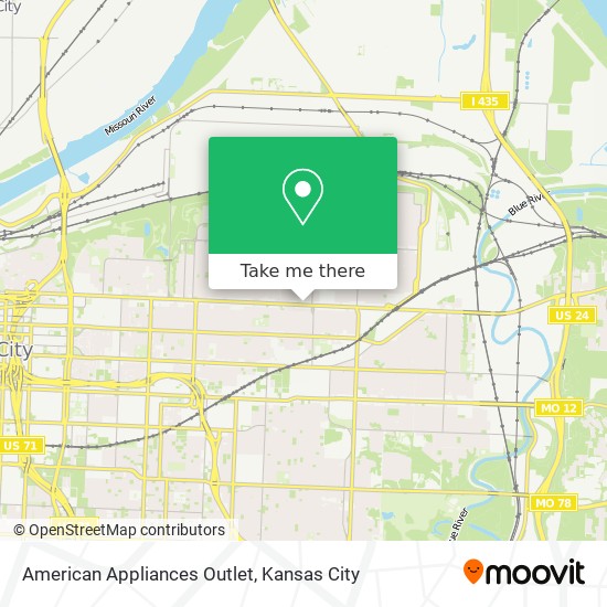 American Appliances Outlet map