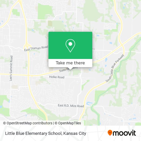 Little Blue Elementary School map