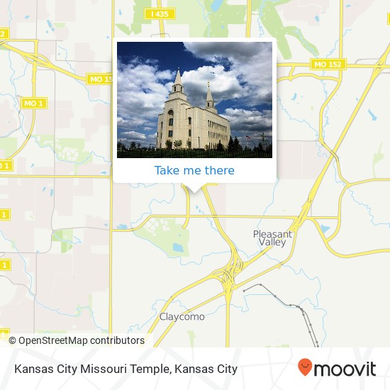 Mapa de Kansas City Missouri Temple