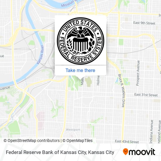 Mapa de Federal Reserve Bank of Kansas City