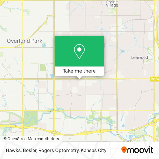 Hawks, Besler, Rogers Optometry map