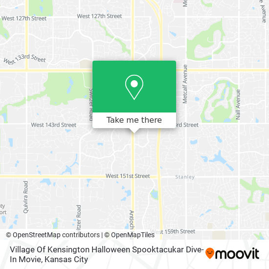 Village Of Kensington Halloween Spooktacukar  Dive-In  Movie map