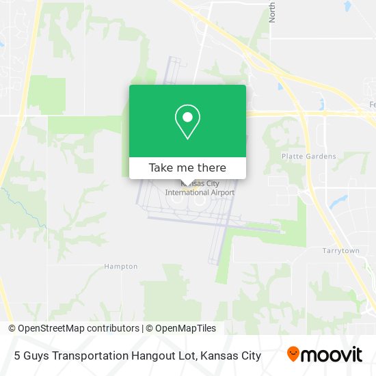 Mapa de 5 Guys Transportation Hangout Lot