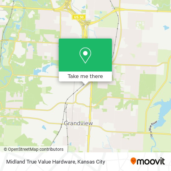 Midland True Value Hardware map