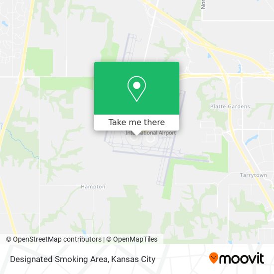 Designated Smoking Area map