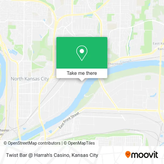 Twist Bar @ Harrah's Casino map