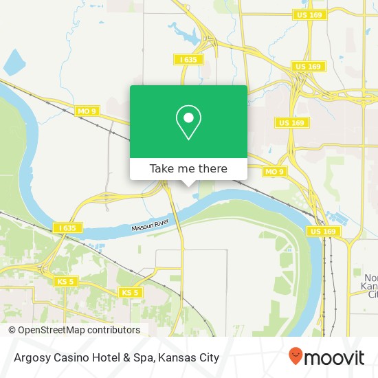 Mapa de Argosy Casino Hotel & Spa