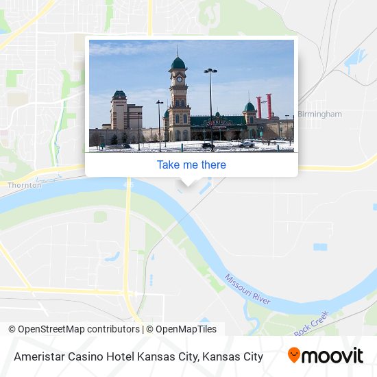 Ameristar Casino Hotel Kansas City map
