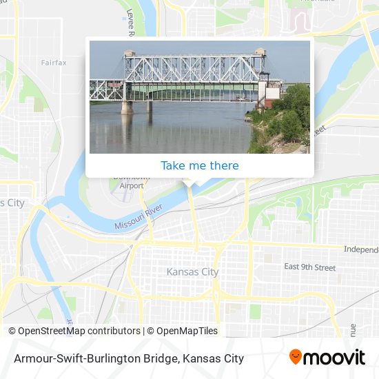 Armour-Swift-Burlington Bridge map