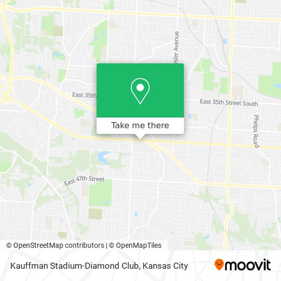 Mapa de Kauffman Stadium-Diamond Club