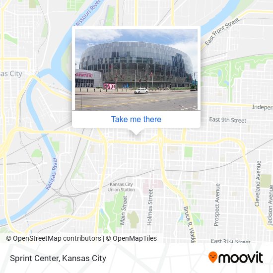 Mapa de Sprint Center