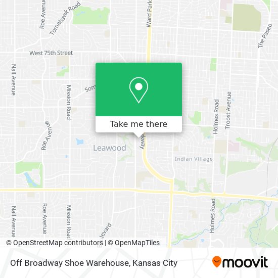 Mapa de Off Broadway Shoe Warehouse