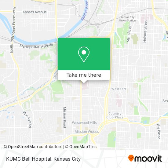 Mapa de KUMC Bell Hospital
