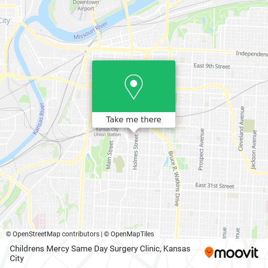 Childrens Mercy Same Day Surgery Clinic map