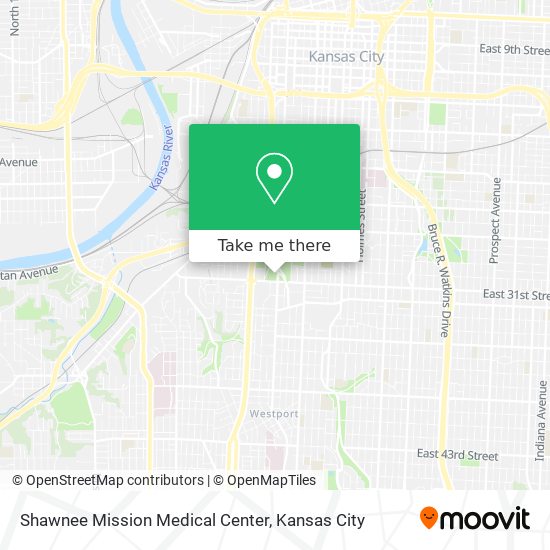 Shawnee Mission Medical Center map