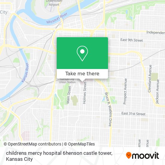 Mapa de childrens mercy hospital 6henson castle tower