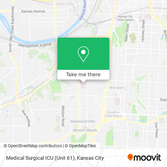 Mapa de Medical Surgical ICU (Unit 61)
