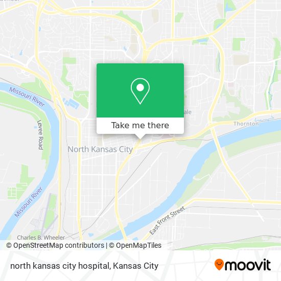 north kansas  city hospital map