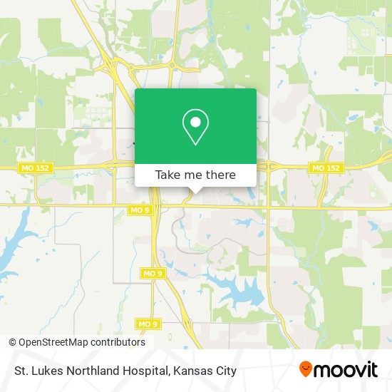 St. Lukes Northland Hospital map