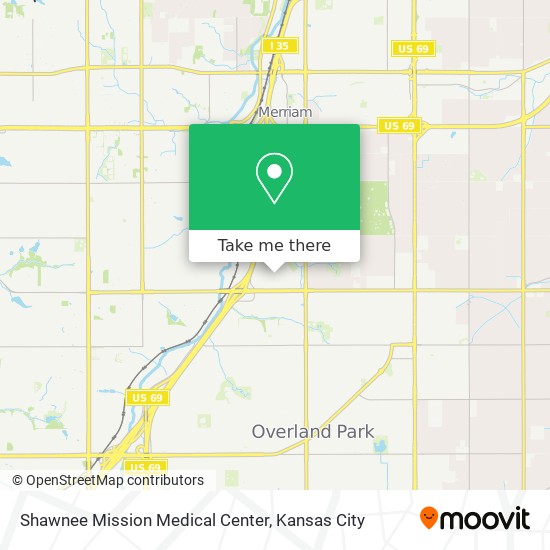 Mapa de Shawnee Mission Medical Center