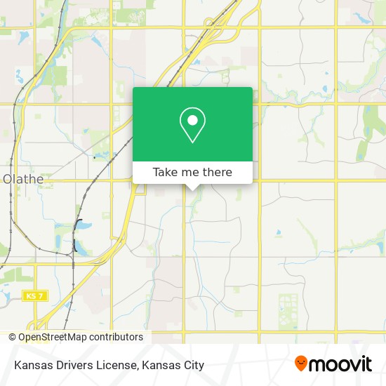 Mapa de Kansas Drivers License
