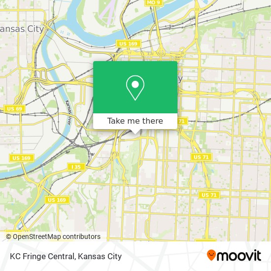 KC Fringe Central map