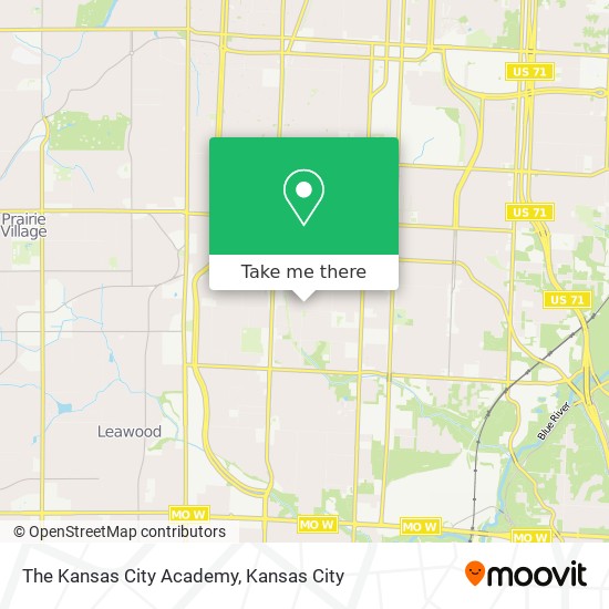 The Kansas City Academy map