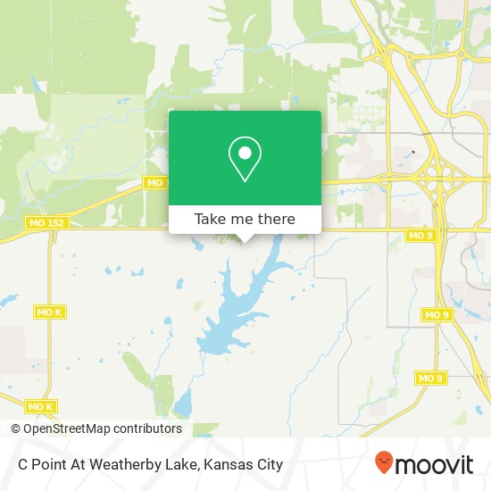 C Point At Weatherby Lake map
