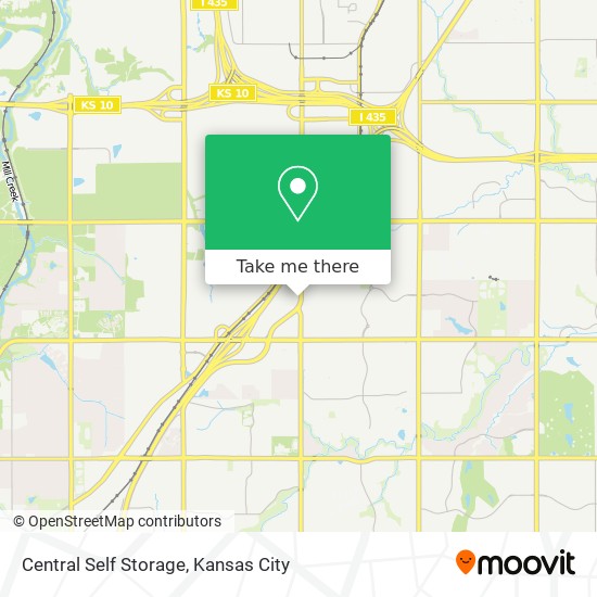 Central Self Storage map