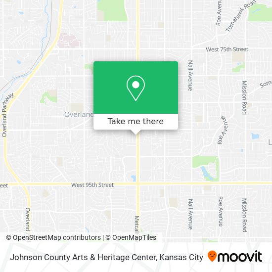 Mapa de Johnson County Arts &  Heritage Center