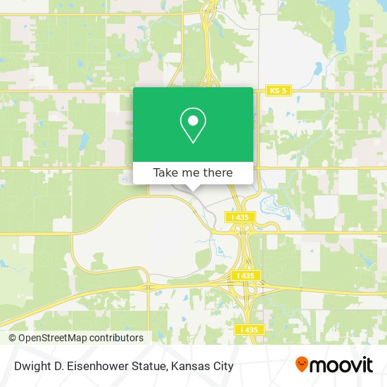 Dwight D. Eisenhower Statue map