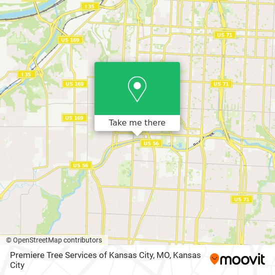 Mapa de Premiere Tree Services of Kansas City, MO