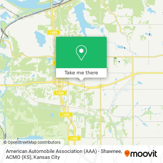 American Automobile Association (AAA) - Shawnee, ACMO (KS) map